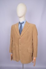 Jaqueta Blazer Henry Poole & Co Savile Row Bege Veludo 1976 Tamanho ~42 Anos 70 Antiga comprar usado  Enviando para Brazil