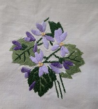 Vintage embroidered cream for sale  BIRMINGHAM