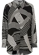 Longbluse schwarz weiß gebraucht kaufen  Deutschland