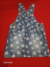 Floral denim pinafore for sale  Bay Saint Louis