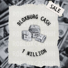 Bloxburg Cash 1 milhão | Preços baratos | Venda comprar usado  Enviando para Brazil