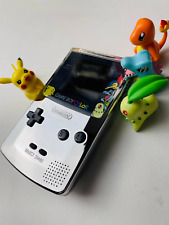 Usado, Nintendo Game Boy Color - Capa banhada a prata com luz de fundo e Pokemon 🎮✨ comprar usado  Enviando para Brazil