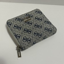 Usado, Carteira de Identidade GUESS VINTAGE Pequena Bifold Bill Cartão de Crédito Padrão Bege Azul comprar usado  Enviando para Brazil