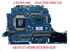 Placa-mãe I7-8750H CPU L51795-001 L51795-601 DAG3DCMBCC0 HP 15-DC RTX2070 8GB comprar usado  Enviando para Brazil