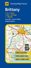 Brittany sheet map for sale  UK