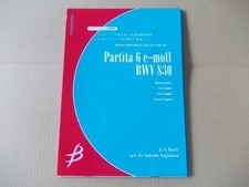Quarteto de saxofone partituras L2907 Bach/Yagisawa Kyoji Partita nº 6 pontuação completa, usado comprar usado  Enviando para Brazil