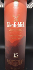 Glenfiddich Single Malt Whisky 15 Anos Estojo Vazio Garrafa Vasilha Escocesa comprar usado  Enviando para Brazil