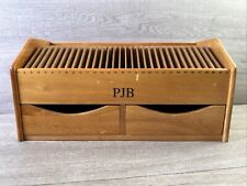 ORGANIZADOR DE ARMÁRIO DE PAPÉIS DE MESA DE MADEIRA LILLIAN VERNON 31 SLOTS E 2 GAVETAS PUXADORAS comprar usado  Enviando para Brazil