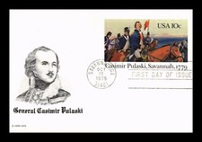 SELLOS DR JIM EE. UU. PRIMER DÍA TARJETA CASIMIR PULASKI SAVANNAH 200 ANIVERSARIO segunda mano  Embacar hacia Mexico