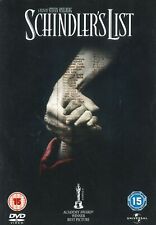 Schindler's List (1993) DVD, Liam Neeson, Ralph Fiennes, Ben Kingsley comprar usado  Enviando para Brazil