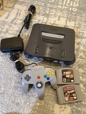 Console Nintendo 64 2 jogos cabo de alimentação SEM CABO AV TESTADO FUNCIONA comprar usado  Enviando para Brazil