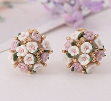 Anthropologie flower earrings for sale  Dobbs Ferry