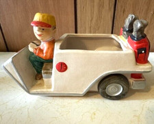 Taco de golfe vintage de cerâmica carrinho de entrega plantador EC! comprar usado  Enviando para Brazil