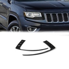 Molduras de farol tampa luz frontal acabamento para Jeep Grand Cherokee 14+ preto brilhante, usado comprar usado  Enviando para Brazil