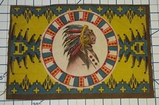 Tapete de flanela c1912 INDIAN BLANKET cigarro de feltro tabaco vintage nativo americano comprar usado  Enviando para Brazil