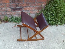 Vintage wooden upholstered for sale  GATESHEAD