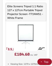 Elite screens tripod for sale  LONDON