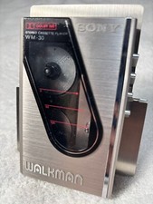 Reproductor de casete Walkman portátil Sony WM-30 plateado vintage Japón segunda mano  Embacar hacia Mexico