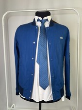 Jaqueta Bombardeiro Lacoste Live Masculina Azul Marinho Algodão Logotipo Croc Casual Tamanho 40 Média comprar usado  Enviando para Brazil