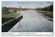 Cartão postal antigo c1910's Oyster River From The Bridge Durham New Hampshire NH comprar usado  Enviando para Brazil