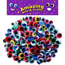 200 autoadesivos wiggle wiggly googly eyes tipos variados tamanhos 10mm 12mm 15mm  comprar usado  Enviando para Brazil