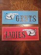sign bathroom vintage for sale  Fort Worth
