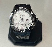 Relógio masculino Citizen Eco-Drive mergulhador - raro mostrador branco!!, usado comprar usado  Enviando para Brazil