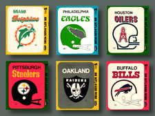 Pegatinas con logotipo de fútbol americano de acción del equipo Fleer NFL 1979/Tarjetas Tú eliges/Compra 2+ Ahorra 10 % segunda mano  Embacar hacia Argentina