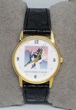 Relógio analógico masculino Image Watch Co. EUA religioso "Deus está fazendo de novo" D3 comprar usado  Enviando para Brazil