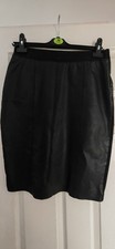 Leather black skirt for sale  NORTHAMPTON