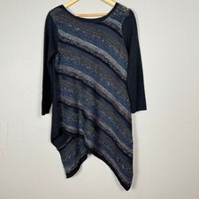 Suéter transparente assimétrico vintage Curio feminino tamanho pequeno mistura de lã Lagenlook comprar usado  Enviando para Brazil