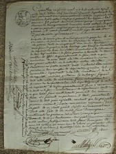 Procuration 1806 durmignac d'occasion  Châtillon-en-Bazois