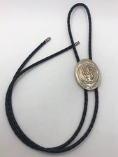Feito à mão bolo tie-Ace Guadalajara México Prata Esterlina 925 Com Laço De Couro comprar usado  Enviando para Brazil
