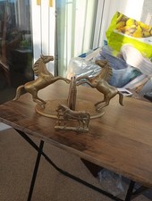 Pair vintage brass for sale  WHITEHAVEN