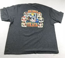 Camiseta masculina vintage Big Dogs Of Track XL cinza manga curta corrida de carros Earnhardt comprar usado  Enviando para Brazil