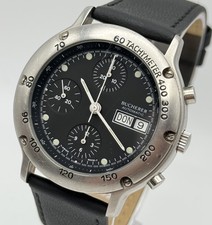 Bucherer relógio masculino cronógrafo de corrida automático masculino Valjoux 7750 40mm 14036, usado comprar usado  Enviando para Brazil