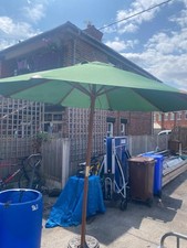 Hardwood garden parasol for sale  STOKE-ON-TRENT