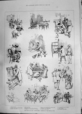 Antique print 1885 for sale  UK