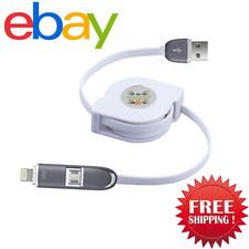 Retractable dual usb for sale  Hemet