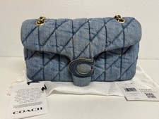 Bolsa de ombro Coach Tabby 26 acolchoada denim azul índigo, CR704 comprar usado  Enviando para Brazil