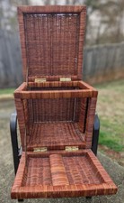 Vintage wicker brass for sale  Flowery Branch