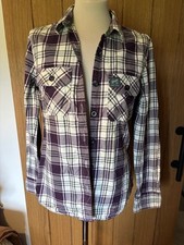 Superdry purple check for sale  PLYMOUTH
