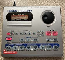 Boss Dr. Bateria Rhythm DR-3 com adaptador BossPower --Funciona comprar usado  Enviando para Brazil
