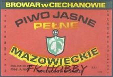 Poland Brewery Ciechanów Mazowieckie Beer Label Bieretikett Cerveza ci45.4 na sprzedaż  PL