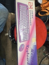 Usado, Combo de mouse teclado rosa PS2 novo caixa aberta comprar usado  Enviando para Brazil