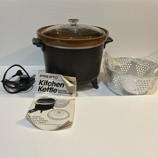 Usado, Chaleira de cozinha Presto crocker 6 qt modelo 0603 frigideira lenta EUA completa comprar usado Usado, Chaleira de cozinha Presto crocker 6 qt modelo 0603 frigideira lenta EUA completa comprar usado  Enviando para Brazil