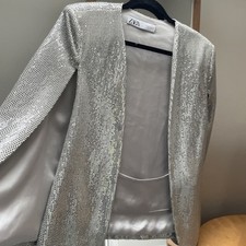 Zara sequin silver for sale  HALESWORTH
