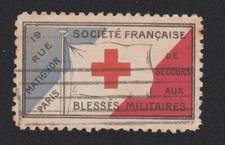 Timbre croix rouge d'occasion  Sarreguemines
