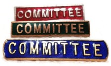 Committee badges three for sale  TAMWORTH