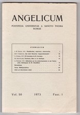 Angelicum fasc vol usato  Ariccia